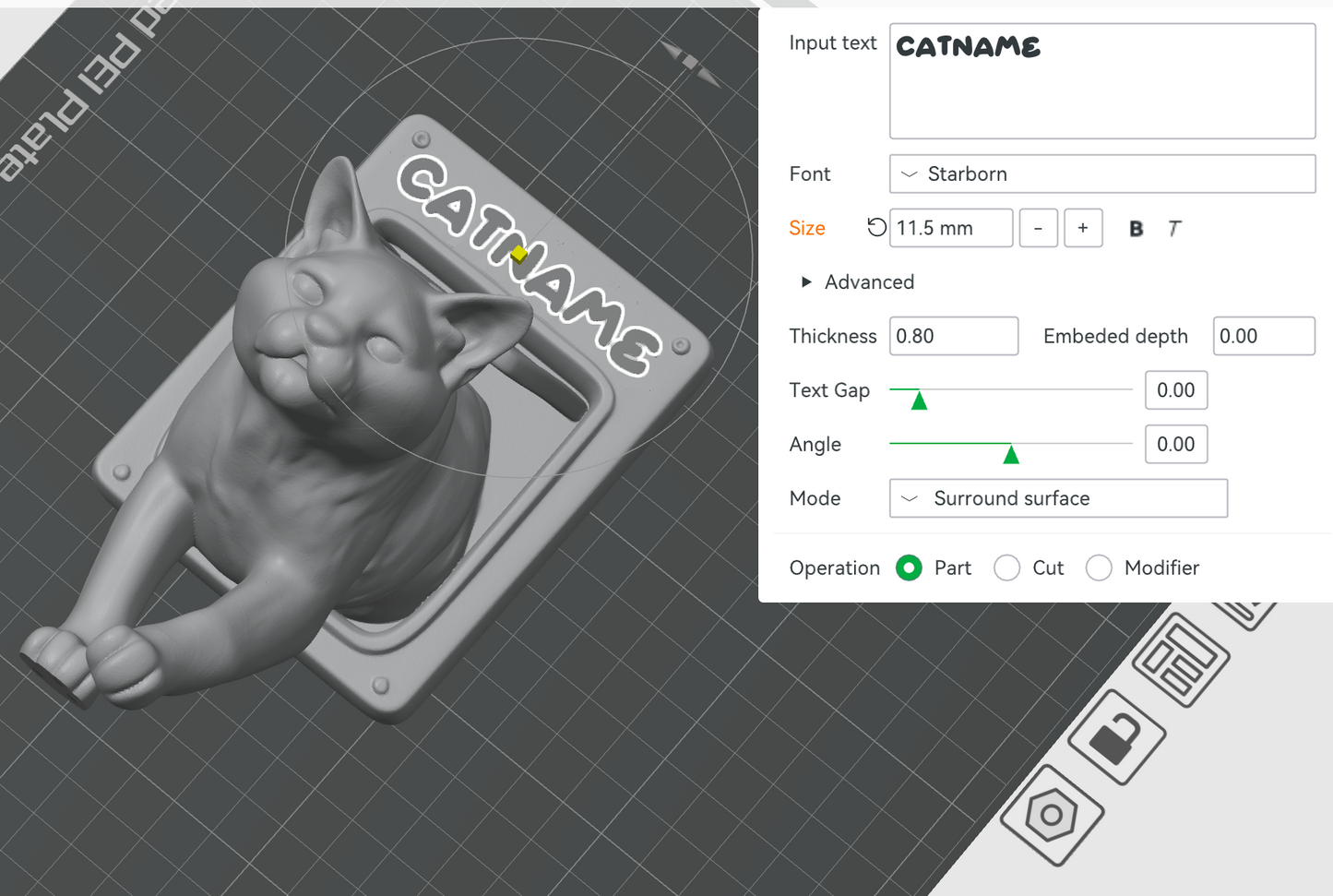 Pepito the Cat – Customizable Cat Door Sculpture