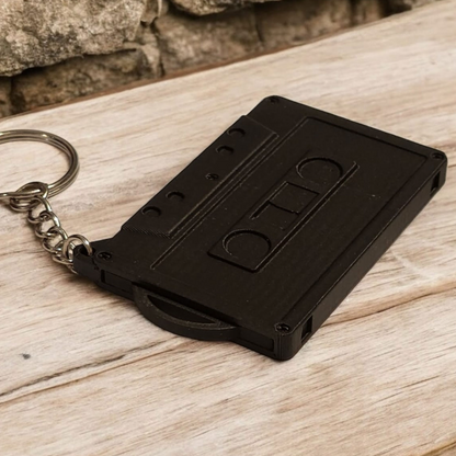 Retro Music Cassette Keychain – 3D Printed Photo Frame Gift