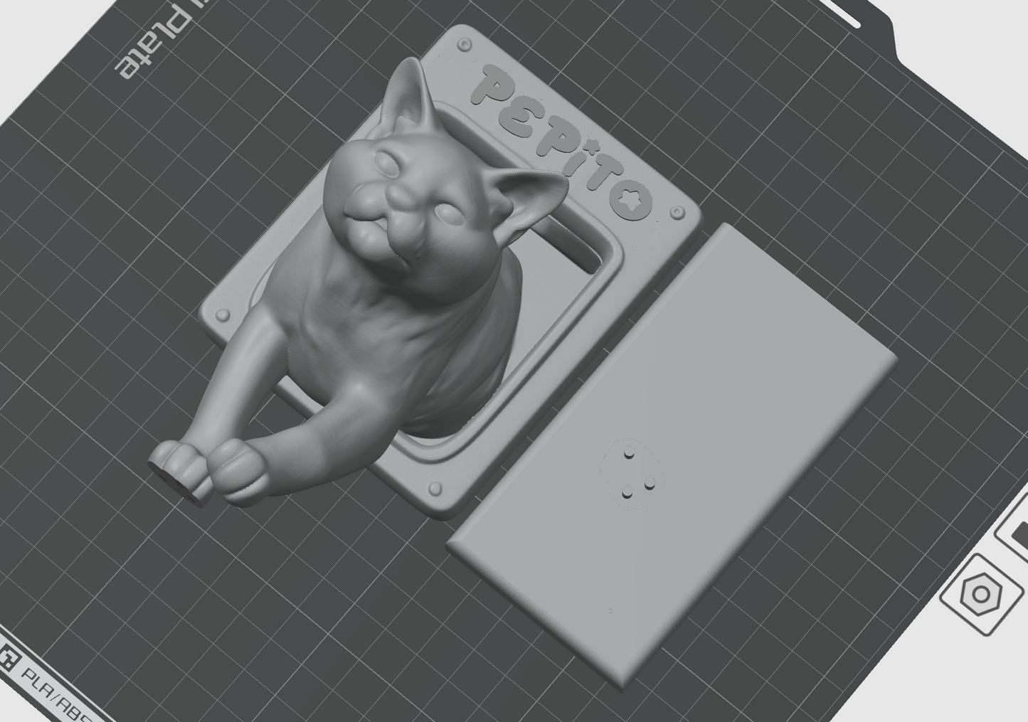 Pepito the Cat – Customizable Cat Door Sculpture