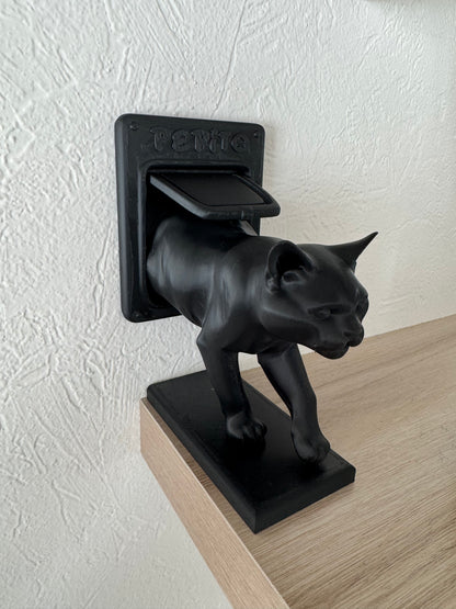 Pepito the Cat – Customizable Cat Door Sculpture