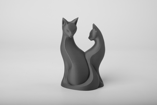 Couple Cats Statue – Minimalist Décor