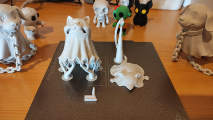 Floating Ghost Cat Illusion