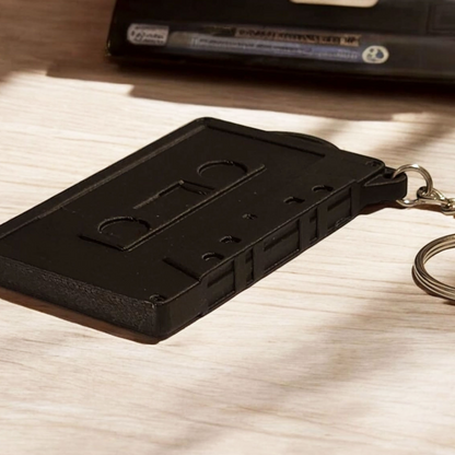 Retro Music Cassette Keychain – 3D Printed Photo Frame Gift